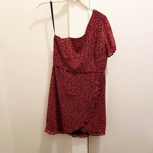 Park‎ & Fifth Hacienda Mini Dress Medium Red Black Floral